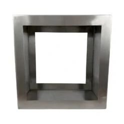 Holzlager / Feuerholzregal Cubik 50 X 50 Cm Aus Edelstahl -Das Warme Haus 2021 01 08 brennholzregal edelstahl 40000517 1000x1000px 01