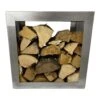 Holzlager / Feuerholzregal Cubik 50 X 50 Cm Aus Edelstahl