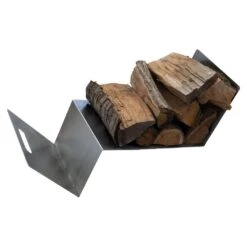 Holzlager / Feuerholzregal Shelf 81,7 X 30,0 X 27,2 Cm Aus Edelstahl -Das Warme Haus 2021 07 21 40001294 holzlager 1000x1000px 04