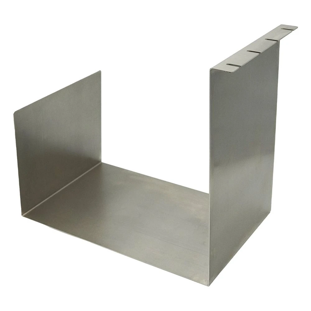 2 In 1 Kaminbesteckhalter Mit Holzkorb Aus Edelstahl