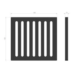 Kaminrost / Ascherost 160x150x10mm Passend Für Cera ** 3 Kaminrost / Ascherost 160x150x10mm Passend Für Cera ** -Das Warme Haus 32006513 ascherost 160x150x10mm cera solitherm 2