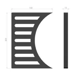 Kaminrost / Ascherost 203x150x15mm Links/rechts Passend Für Leda** -Das Warme Haus 32006538 ascherost 203x150x15mm links rechts leda rubin k12 2