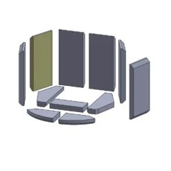Feuerraumauskleidung 11-teilig Passend Für Hase Kastell ** Schamotte) -Das Warme Haus 32014661 hase kartell seitenstein hinten links 355x150x30 schamotte