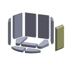 Wandstein Vorne/hinten Links/rechts 355x150x30mm (Schamotte) Passend Für Hase Kastell ** -Das Warme Haus 32014661 hase kartell seitenstein vorne rechts 355x150x30 schamotte 1