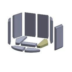 Bodenstein Rechts 290x107x30mm (Schamotte) Passend Für Hase Kastell **