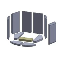 Bodenstein Mitte 204x85x30mm (Schamotte) Passend Für Hase **