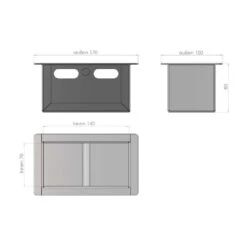 Das Warme Haus -Das Warme Haus 32025562 aschekasten 170x100x80mm spartherm 2