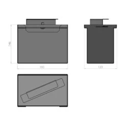 Aschekasten Mit Deckel 190x102x146mm Passend Für Austroflamm ** -Das Warme Haus 40001355 aschekasten mit deckel 123x146x190 austroflamm 2
