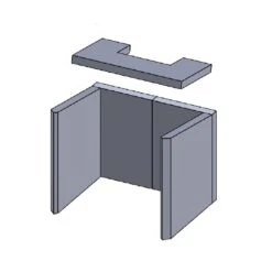 Feuerraumauskleidung 5-teilig Passend Für Hark** (Schamotte / Vermiculite)