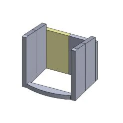 Feuerraumauskleidung 7-teilig Passend Für Hark** (Vermiculite) -Das Warme Haus feuerraumauskleidung hark 57ww schamotte shop.de r ckwandstein links