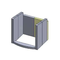 Feuerraumauskleidung 7-teilig Passend Für Hark** (Vermiculite) -Das Warme Haus feuerraumauskleidung hark 57ww schamotte shop.de r ckwandstein rechts