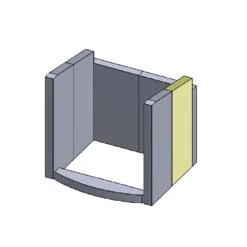 Feuerraumauskleidung 7-teilig Passend Für Hark** (Vermiculite) -Das Warme Haus feuerraumauskleidung hark 57ww schamotte shop.de seitenwand hinten rechts