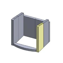 Feuerraumauskleidung 7-teilig Passend Für Hark** (Vermiculite) -Das Warme Haus feuerraumauskleidung hark 57ww schamotte shop.de seitenwand vonrne rechts