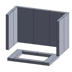 Wandstein Vorne/hinten Links/rechts 330x125x25mm (Vermiculite) Passend Für Techfire** -Das Warme Haus feuerraumauskleidung techfire schamotte shop.de 32008101 1