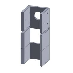 Wandstein 250x229x30mm Mit Bohrung (Vermiculite) Passend Für Techfire** -Das Warme Haus feuerraumauskleidung techfire schamotte shop.de 32009030