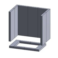 Rückwandstein Links/mitte/rechts 390x132x25mm (Vermiculite) Passend Für Techfire** -Das Warme Haus feuerraumauskleidung techfire schamotte shop.de 32009050