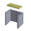 Heizgasumlenkplatte 205x390x30mm (Schamotte) Passend Für Hark **