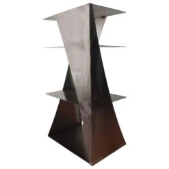 Holzlager / Feuerholzregal Locker 45 X 30 X 80 Cm Aus Edelstahl -Das Warme Haus holzlager feuerholzregal locker 45 x 30 x 80 cm aus edelstahl 3