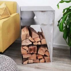 Holzlager / Feuerholzregal Locker 45 X 30 X 80 Cm Aus Edelstahl -Das Warme Haus holzlager feuerholzregal locker 45 x 30 x 80 cm aus edelstahl 7