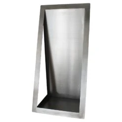 Holzlager / Feuerholzregal Window 50,0 X 35,5 X 96,5 Cm Aus Edelstahl -Das Warme Haus holzlager feuerholzregal window 50 0 x 35 5 x 96 5 cm aus edelstahl 1