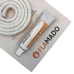 Ofendichtung (keramisch) Ofentüre 14mm / 4m Inkl. Kleber Passend Für Oranier Polar NEO 8**