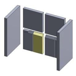 Rückwandstein Unten Mitte Links/rechts 223x110x30mm (Vermiculite) Passend Für Wamsler**