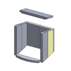 Wandstein Hinten Links/rechts 383x142x30mm (Vermiculite) Passend Für Hark ** -Das Warme Haus seitenstein hinten rechts 383x142x30 vermiculite schamotte shop.de 1