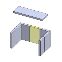 Feuerraumauskleidung 8-teilig Passend Für Hark** (Schamotte / Vermiculite) -Das Warme Haus wandstein r ckwandstein 270x170x30 schamotte