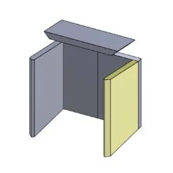 Feuerraumauskleidung 5-teilig Passend Für Hark** (Schamotte) -Das Warme Haus wandstein vorne rechts 300x425x30mm schamotte