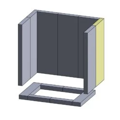 Wandstein Vorne/hinten Links/rechts 390x140x25mm (Vermiculite) Passend Für Techfire** -Das Warme Haus wandstein rechts hinten techfire schamotte shop.de 32009053