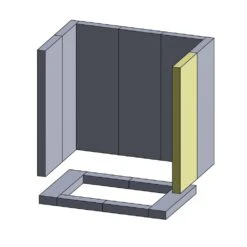 Wandstein Vorne/hinten Links/rechts 390x140x25mm (Vermiculite) Passend Für Techfire** -Das Warme Haus wandstein rechts vorne techfire schamotte shop.de 32009053