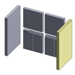 Feuerraumauskleidung 8-teilig Passend Für Wamsler** (Vermiculite) -Das Warme Haus wandstein rechts wamsler 8 teilig vermiculite 32006486 1
